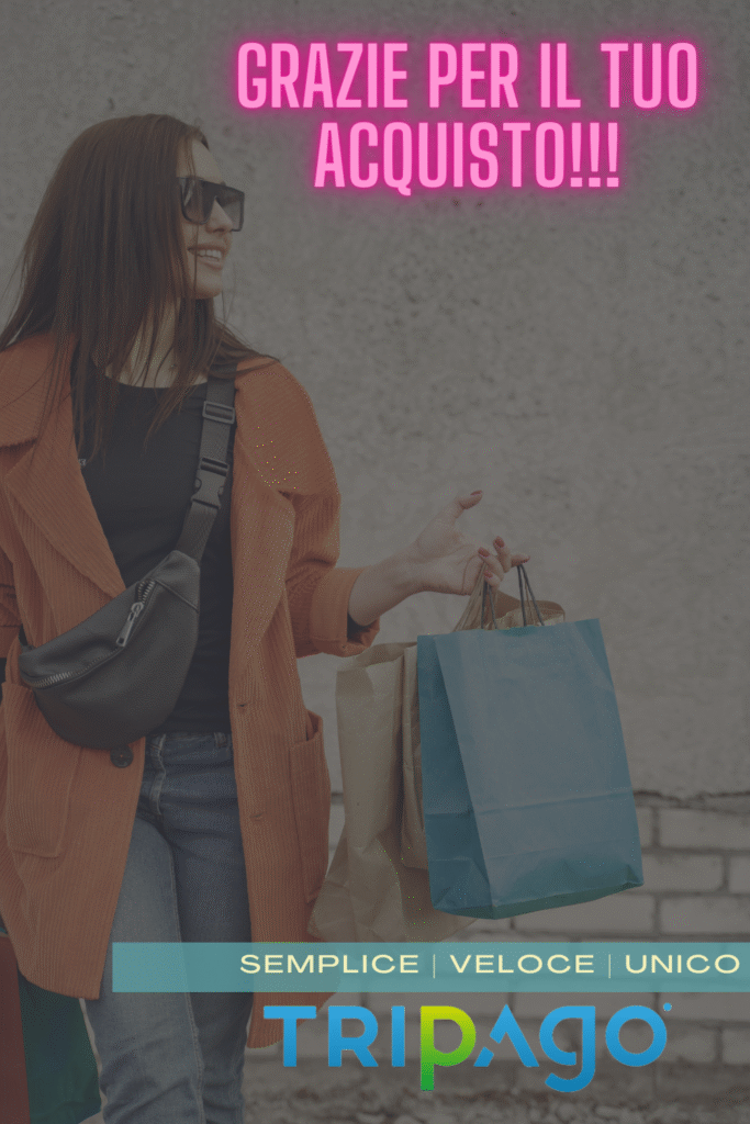 Grazie per il tuo acquisto, pagamento in 3 rate